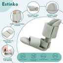 Estinko Plantar Fasciitis Night Splint Adjustable Night Splint for Plantar Fasciitis Women & Men, Relieve Heel Pain, Achilles Tendonitis, Drop Foot Support Gray Extra Large