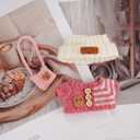 2 x 2set of Clothes for 17cm/6.8in Doll Accessories Hat, Knit Sweater,and The mini Bag Set for 17cm Accessories Suit(no Doll)