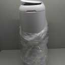 Diaper Genie Platinum Pail (Lilly White) is Made of Durable Stainless Steel and Includes 1 Easy Roll Refill with 18 Bags That can Last up to 5 Months.