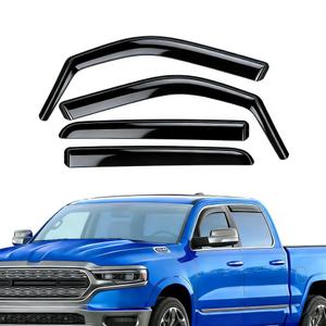 ZAZCQIL in-Channel Rain Guards for Ford F150 2021-2025 SuperCrew,Extra Durable Vent Deflector,F-150 Raptor Crew Cab Window Deflectors Vent Visor