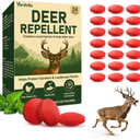 Powerful Deer Repellent Balls, Pest Repellent 24-Pack Deer Repellent for Garden & Outdoor Use, Natural Peppermint Oil Deer Deterrent to Keep Deer Away from Garden, Yard