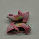 K KomForme Girl's Dress Shoes Mary Jane Glitter 1.5 in Low Heel Wedding Party Princess Shoes for Toddler/Little/Big Kids (Rainbow, 7)