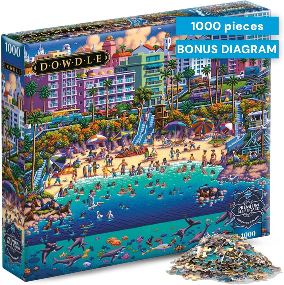 Dowdle La Jolla Cove 1000 Piece Jigsaw Puzzle for Adults  Buffalo Games Sapphire Select Premium Puzzle