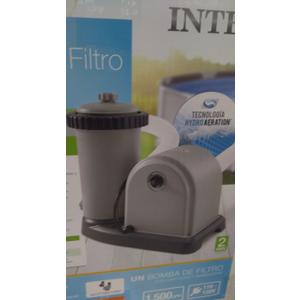 Intex 28635EG Krystal Clear Cartridge Filter Pump for Above Ground Pools, 1500 GPH Pump Flow Rate, 110-120V with GFCI