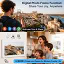 Smart Digital Calendar Family Planner Chore Chart HD Touchscreen Meal Planner & Photo Display Syncs with Online Calendars Includes Desk Stand & Wall Mount (15.6 Inch Digital Calendar - White), Large