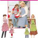 Simplicity Child and Adult Matching Apron Sewing Patterns, Sizes S-L