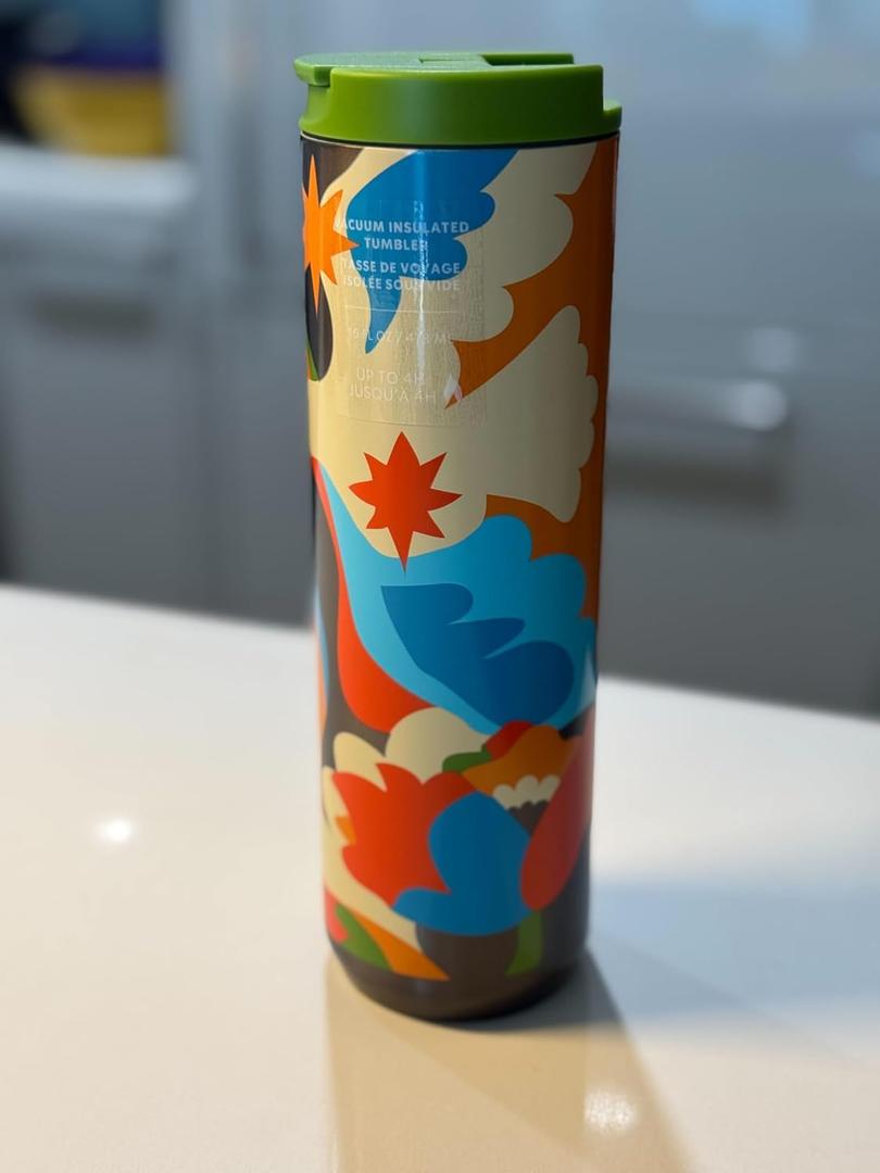 Starbucks Limited Edition 2025 Misha Tyutyunik Tumbler, 16 oz  Stainless Steel Reusable Mug with Artist-Curated Design