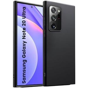HuwaiH Case for Samsung Galaxy Note 20 Ultra, Shockproof Anti-Scratch, Anti-Fingerprint, Upgraded Camera Protection, Non-Slip Phone Case for Galaxy Note 20 Ultra, Black Pack Of 2