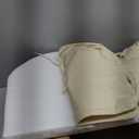 U'Artlines Outdoor Chair Cushions Set of 2, Waterproof Round Corner Seat Cushions, Patio Chair Cushions for Outdoor Furniture,Seat Cushions with Ties for Patio Garden Dining 17"x16"x2", Cream