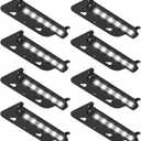 4inch Retaining Wall Lights 1.8W LED Hardscape Paver Lighting,5000K Daylight White Waterproof Outdoor Step Lights,12V AC/DC Low Voltage Landscape Lighting-8Packs