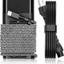 New Slim 65W USB C Laptop Charger Replacement for HP Laptop Charger Elitebook x360 Pavilion Spectre Chromebook Envy Elite x2 Computer Travel Type C Braided Cable Power Cord Ac Adapter