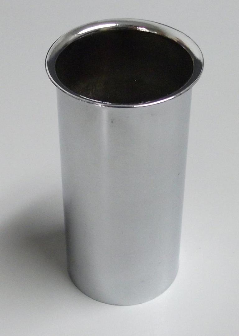Salon Hair Dryer Holder Chrome 2" diameter 4" deep Chrome plated Best for Curling Iron