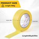 NBTAPE 3T Painters Tape 8 Rolls, (0.7/1.4 Inch  55 Yards) Yellow Masking Tape, General Purpose, Painters Tape for Wall, Painting, DIY, Spray Paint, Crafts, Labeling and Artistic Creation