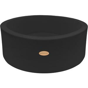 35.4" Soft Fleece Ball Pit & Playpen for Toddlers & Babies, Indoor/Outdoor Kids Foam Play Center, for Boys & Girls, Black