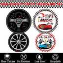 231PCS Cars Birthday Decorations Set Race Car Birthday Party Decorations Kit with Tablecloth, Banner, Plates, Cups, Napkins, Stickers & Slap Bracelets, Car Themed Party Decorations Serves 24