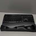 Wireless Keyboard and Mouse Combo, Full Size Wave Keys Ergonomic 2.4G Keyboard with Wrist Rest for Natural Typing, 3 DPI Adjustable Ergonomic Silent Mouse for Computer/Laptop/Windows/Mac (Black)