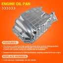 Engine Oil Pan with Gasket Compatible with 2008-2012 Honda Accord 2012-2014 Crosstour 2008-2014 Acura TSX 2.4L 2354cc L4 144 Replaces # 11200-R40-A00