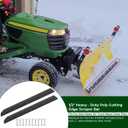 MOTOQUEEN 1/2" Poly Cutting Edge Scraper Bar- Replacement for John Deere 54" Front Mount Snow Blade Plow, Replaces for M75679 Two-Part Assembly