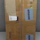 DEVAISE 3 Drawer Mobile File Cabinet, Rolling Printer Stand with Open Storage Shelf, Fabric Lateral Filing Cabinet fits A4 or Letter Size for Home Office, Charcoal Black Wood Grain Print