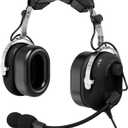 General Aviation Headset GA Dual Plugs Pilot Headsets Passive Noise Cancelling with Mono and Stereo Microphone 24db Reduction Boom Mic Hearing Protection Gel Ear Seals Headphones