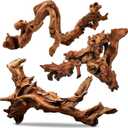 PINVNBY Natural Driftwood for Aquarium Decor Fish Tank Decorations Reptile Decor Driftwood Decor, 3 Pieces 7"-11" Assorted Driftwood Branch