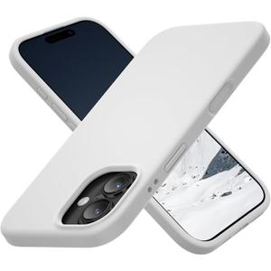Cordking for iPhone 17 Case, Silicone Ultra Slim Shockproof Protective Phone Case with [Soft Anti-Scratch Microfiber Lining], 6.3 inch, White