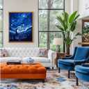 CSZPPQAF Paint by Numbers Kit for Adults Beginner, Starry Sky Moon Paint by Number Kits on Canvas, DIY Easy Acrylic Watercolor Oil Painting by Numbers for Home Wall Decor 16X20inch