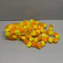 6 Pcs - 5 Feet Marigold Garland Indian American Wedding Party Mantle Decoration, Dia de Los Muertos Faux Garlands Diwali Decoration, Spring Bush Floral Orange, Yellow