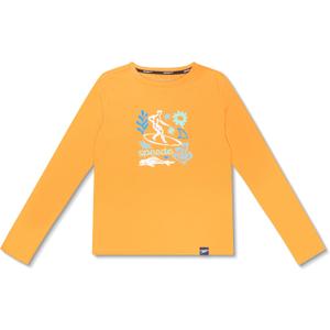 Speedo Boy's Uv Swim Shirt Long Sleeve Tee Graphic (Orange)