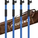 4PK Support Pole,Steel Telescopic Quick Adjustable 3rd Hand Support System, Support Rod, Supports up to 154 lbs Construction Rods for Cabinet Jacks Cargo Bars Drywalls Extends from 50 Inch to 118 Inch