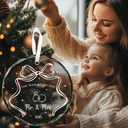 4 x First Christmas Married Ornament Gifts for Couple, 2025 Mr. & Mrs. Newlyweds Wedding Ornaments for Christmas Tree, Acrylic