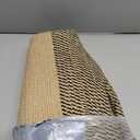 Mkono Woven Storage Basket Decorative Rope Basket Wooden Bead Decoration for Blankets,Toys,Clothes,Shoes,Plant Organizer Bin with Handles Living Room Home Decor, Yellow and Black, 16" W  13.8"