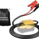 Jumper Cables with Adapter for Dewalt 20V Battery, 2FT 8AWG Portable Battery Dewalt Jumper Starter Automotive Booster Cables Power for Car Jump Starting Using Tool