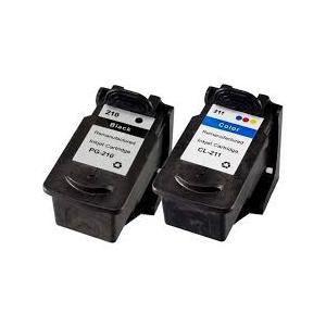 Canon Genuine Canon PG-210/CL211 HIGH Yield Ink Cartridge Value Pack, Black and Tri-Colour