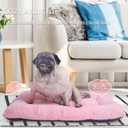 30 Inch Dog Crate Bed Pink for Medium Dogs Up to 30 lbs,Soft Cute Crate Pads for Dog Cages Washable & Anti-Slip Pet Kennel Pad for Dogs Cozy Sleeping Mat,30" x 19"