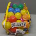 Hovenlay Ball Pit Balls Phthalate Free BPA Free Crush Proof Plastic - 7 Bright Colors in Reusable Play Toys for Kids with Storage Bag