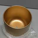 Nuptio 2 Pcs Plant Pot Gold Vase Metal Flower Pot Vase with Drainage Hole, Modern Storage Organizer Decorative Gifts for Wedding Indoor Outdoor Living Room Balcony Decoration Floor Display (5.7in Tall-2pcs, Style 1#)