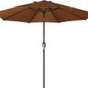 Blissun 9' Outdoor Patio Umbrella, Outdoor Table Umbrella, Yard Umbrella, Market Umbrella with 8 Sturdy Ribs, Push Button Tilt and Crank