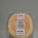 ANWA Adjustable Cat Cone Collar Soft, Cute Cat Donut Collar After Surgery, Kitten Recovery Cones to Stop Licking (Medium, Orange)