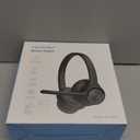 TECKNET Wireless Headset, Bluetooth Headset with Noise Cancelling Microphone  Rechargeable Bluetooth V5.2 Headphones, 50H Playtime & Mic Mute, On Ear Headphones for Trucker/Remote Work/Call Center