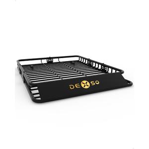 DEXSO 64" x 50" Universal Roof Rack Basket, 200 Lbs Capacity Rooftop Cargo Carrier Basket with Extension Luggage Rack Heavy Duty for SUVs, Trucks, Vehicles