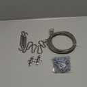 Sun Shade Hardware Kit for Rectangle and Square Sun Shade Sails Installation,5 inch Heavy Duty Anti-Rust Sail Shade Hardware Kit with 50 ft Cable Wire Ropes