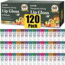 AZEN 120 Pack Lip Gloss Set, Clear Lip Gloss Bulk, Lip Oil for Dry Cracked Lips Moisturizing Hydrating Nourishing with Vitamin E