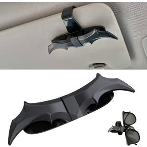 Bat Wing Shaped Sunglasses Holders for Car, Visor Accessories, Car Gadgets for Man Gifts