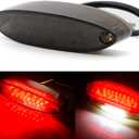 kucehiup Motorcycle LED Taillight Brake Stop Light Universal ATV Tail Light