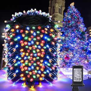 181 Ft 500 LED Christmas Decorations Multicolor