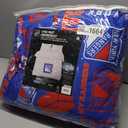 FOCO New York Rangers NHL Team Color Bed in a Bag Comforter Bedding 5 Piece Set - Full