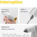 HOTO Cordless Hot Glue Gun, 30s Fast Heating Low Temp Mini Hot Glue Gun - 10 Colored Glue Sticks, Smart Power-off, Intelligent Temperature Control, Ideal for DIY Crafts, Classroom Decor & Home Repairs
