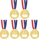 Cabilock 6PCS NO. 1 Bottle Opener Gold Medal Beer Opener Creative Jar Opener Beer Lid Remover Wine Beer Accessories