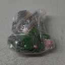 58 Pcs Mini Garden Accessories Set Fairy Village Miniature Fairy House Starter Kit Mini Terrarium Figurines Micro Landscape Mixed Model Tree Diorama Supplies for DIY Succulent Dollhouse Craft